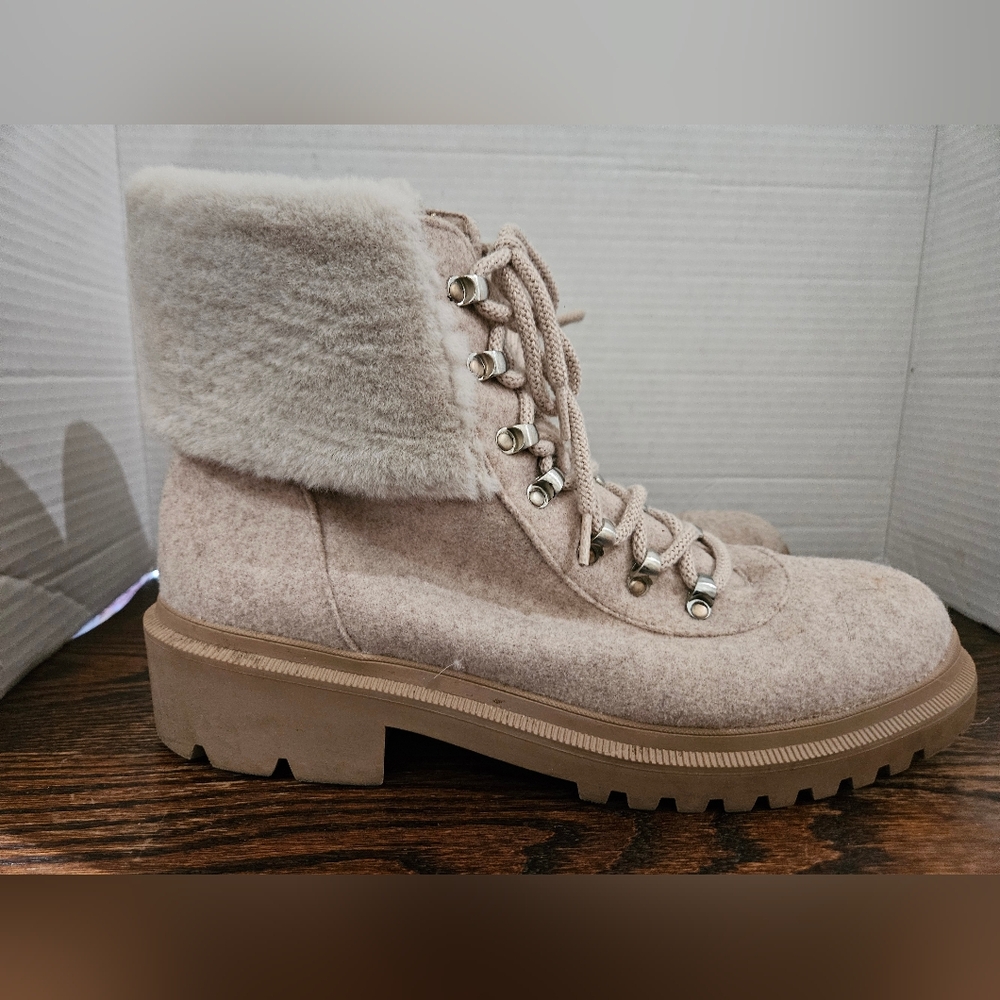 Anne Kline Carmine Size 11 Boots. Zippered And Lace. (1)